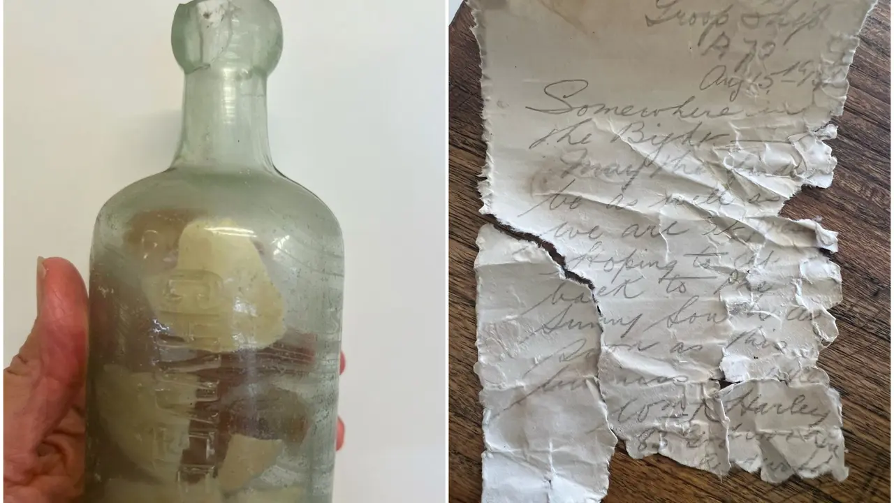 WWI Soldiers' Message in Bottle Found on Beach After 100+ Years