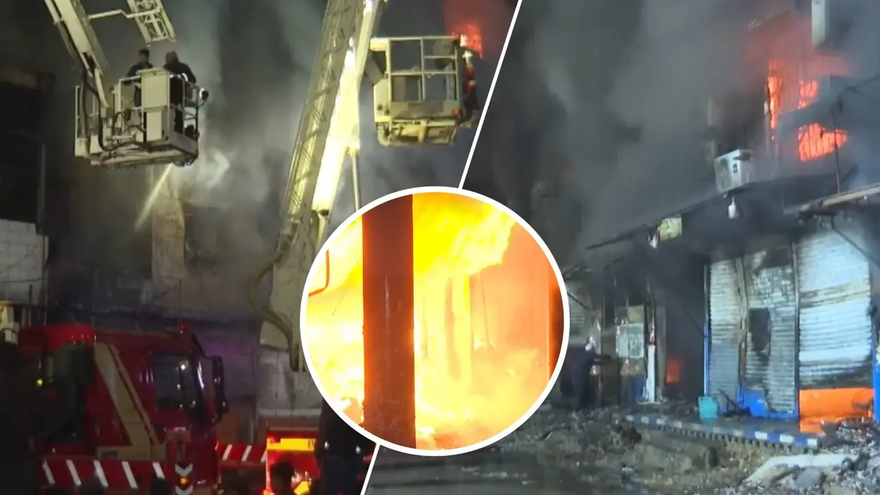 Three Killed, Several Injured As Massive Fire Engulfs Gul Plaza Mall In Pakistan's Karachi X