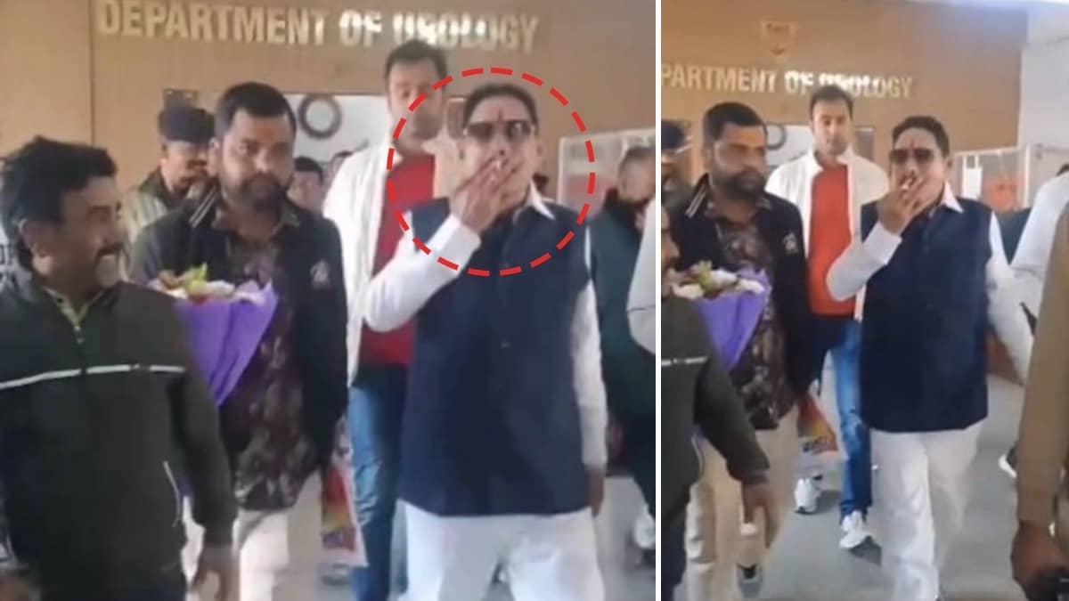 Viral Video Sparks Controversy Over Bihar MLA Smoking in Hospital
