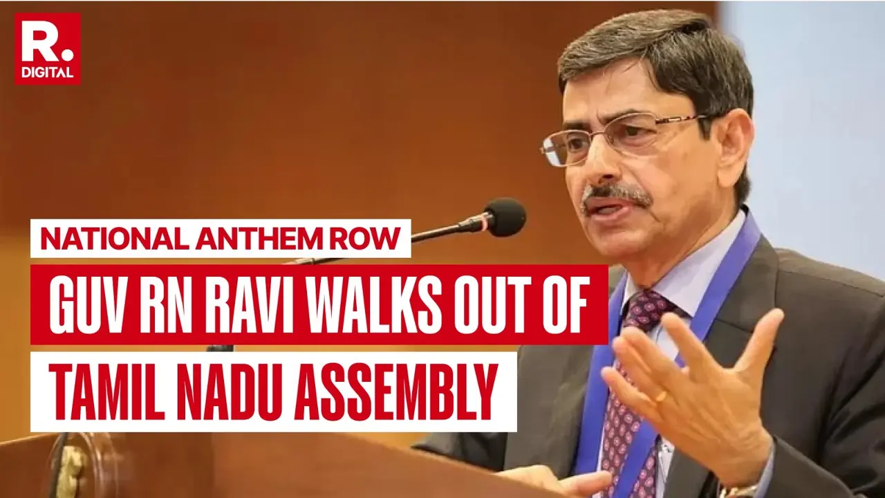 'National Anthem Again Insulted, Mic Switched Off': Tamil Nadu Governor RN Ravi Walks Out Of Assembly Without Delivering Customary Address X