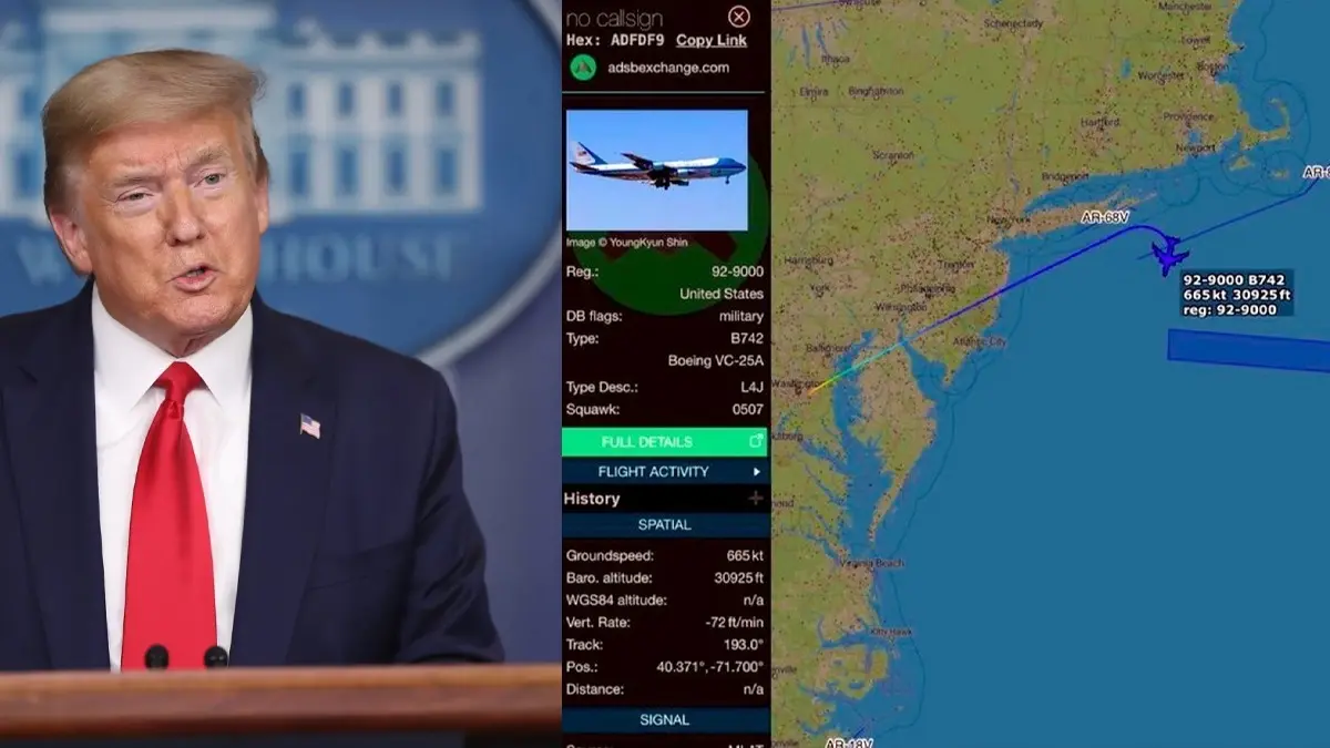 On Way to Davos, Trump's Air Force One Turns Around Mid-Air. Know Why X