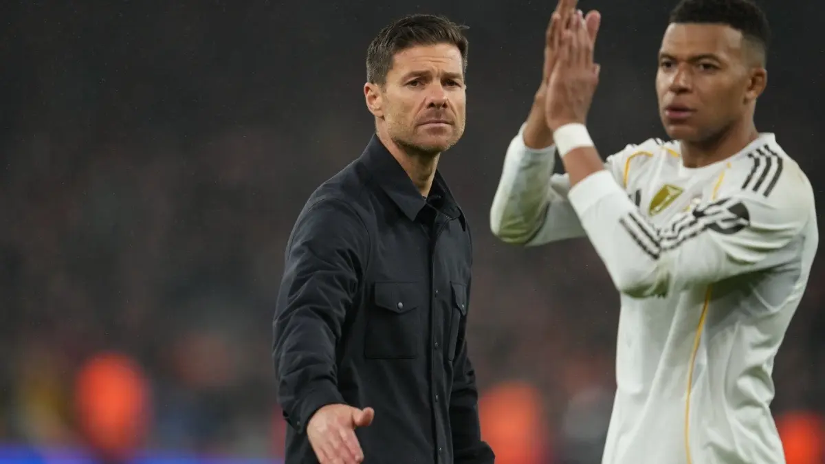 Rayo Vallecano vs Real Madrid Live Streaming: When And Where To Watch La Liga Match In India? Xabi Alonso and Kylian Mbappe during Real Madrid's defeat to Rayo Vallecano