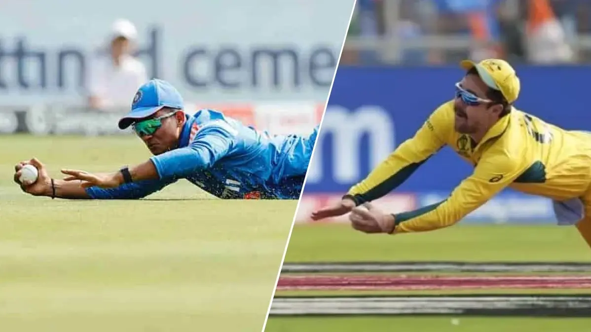 Yashasvi Jaiswal take reverse running catch like travis head in his debut ODI Match against England