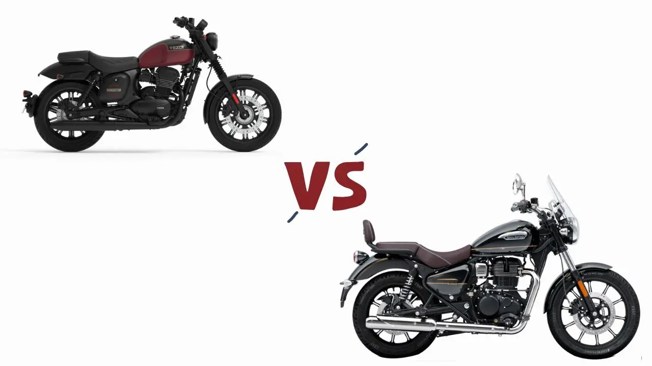 Yezdi Roadster 2025 vs Royal Enfield Meteor 350 - Price, Features, Specifications Compared Yezdi Roadster 2025 vs Royal Enfield Meteor 350