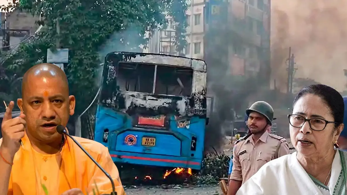Yogi Adityanath Shreds Mamata Govt Over Murshidabad Violence, Calls Out 'Anarchy'