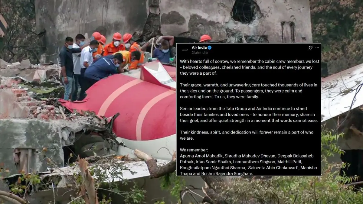 ‘You Will Be Remembered With Love’: Air India Posts Moving Tribute to Fallen Crew of Ill-Fated Ahmedabad to London Flight ‘You Will Be Remembered With Love’: Air India Posts Moving Tribute to Fallen Crew of Ill-Fated Ahmedabad to London Flight
