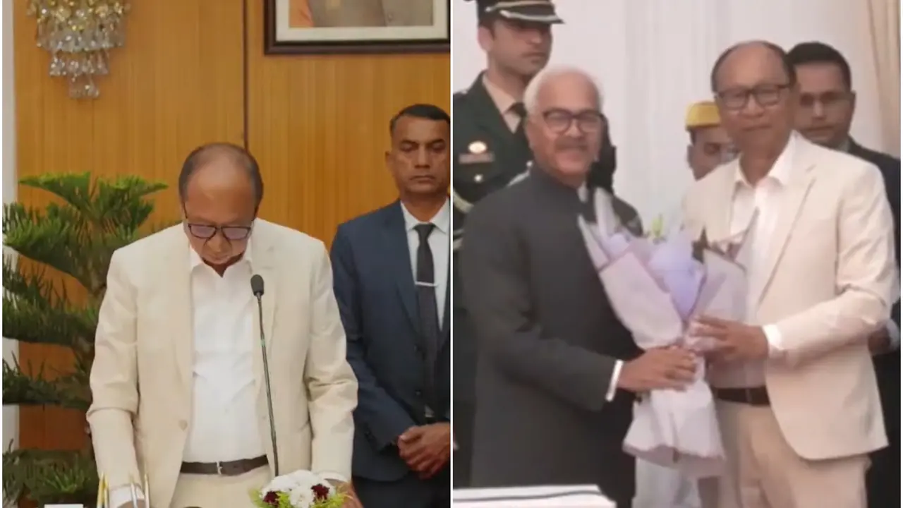 Yumnam Khemchand Singh Takes Oath As Manipur CM As BJP Forms Govt After Year-Long President's Rule | Know All About Him Yumnam Khemchand Singh Takes Oath As Manipur CM As BJP Forms Govt After Year-Long President's Rule | Know All About Him