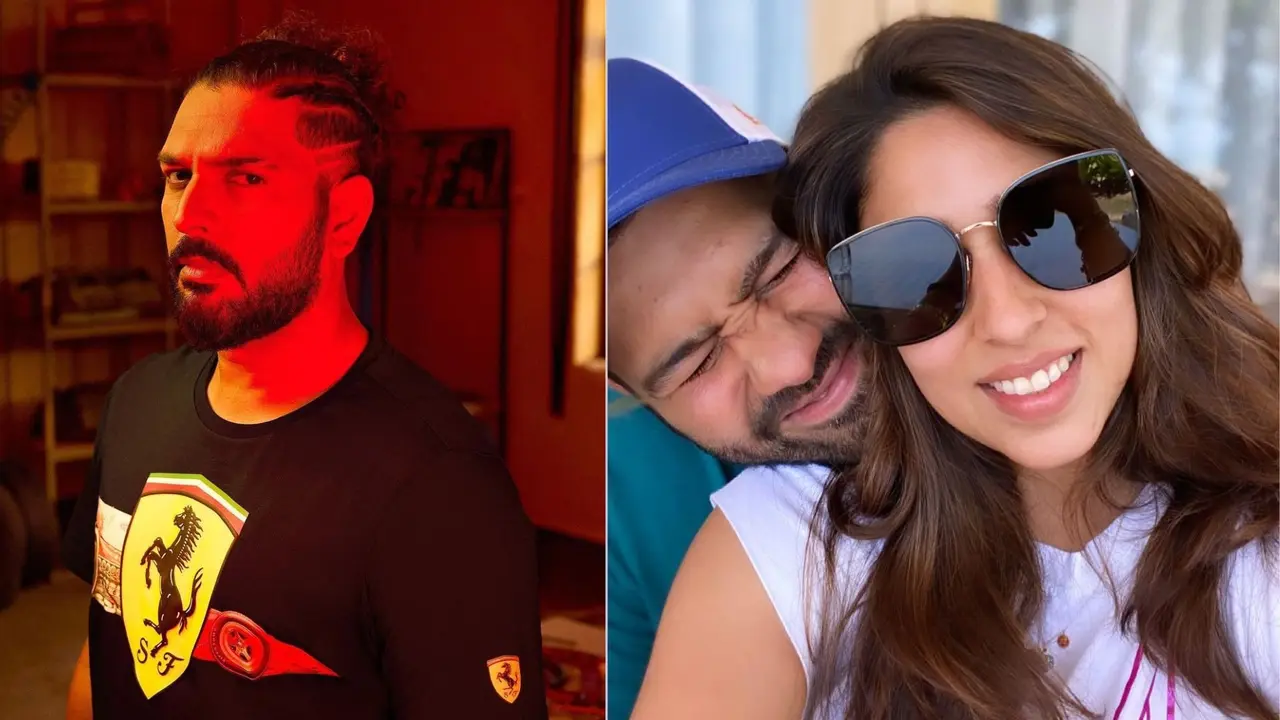 Yuvraj Singh , Rohit Sharma and Ritika Sajdeh