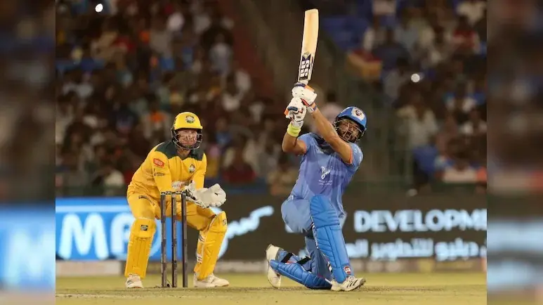 Yuvraj singh Sachin and Nadeem shines as india masters beat Australia in international masters league