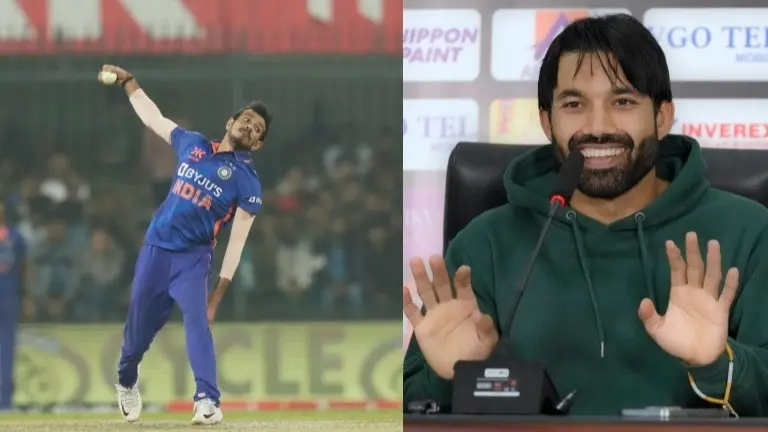 Yuzvendra Chahal TROLLS Pakistan Captain Mohammed Rizwan's English During PBKS Training Session Ahead of IPL 2025 | WATCH Yuzvendra Chahal and Mohammad Rizwan