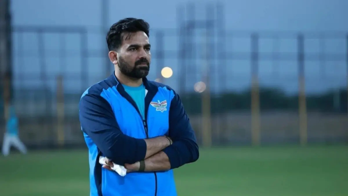 Zaheer Khan during LSG's practice session at IPL 2025