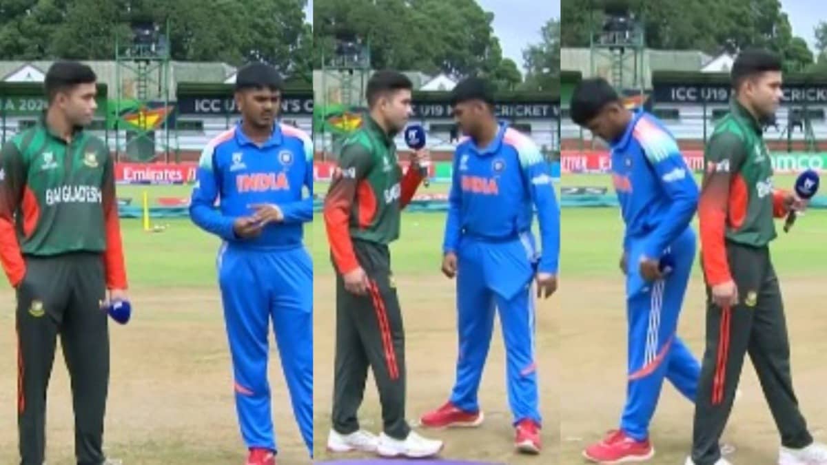 Zawad Abrar and Ayush Mhatre during toss