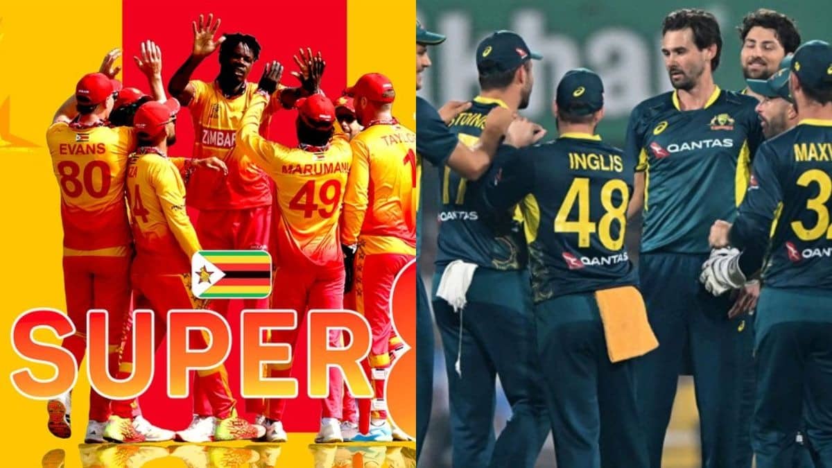 T20 World Cup: वर्ल्ड कप में सबसे बड़ा उल्टफेर, ऑस्ट्रेलिया टूर्नामेंट से बाहर, जिम्बाब्वे की सुपर-8 में एंट्री; कहां हुआ खेला?