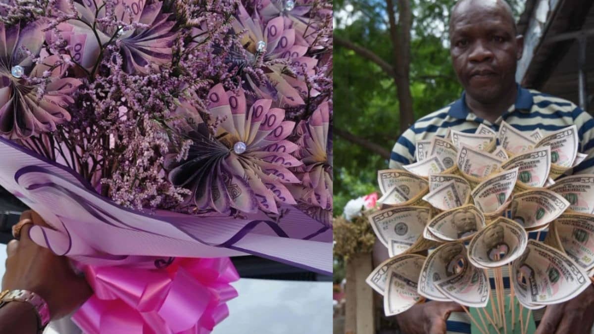 Zimbabwe's Valentine's Day: Forget Flowers, Cash Bouquets and Scrap Metal Hearts Steal the Show