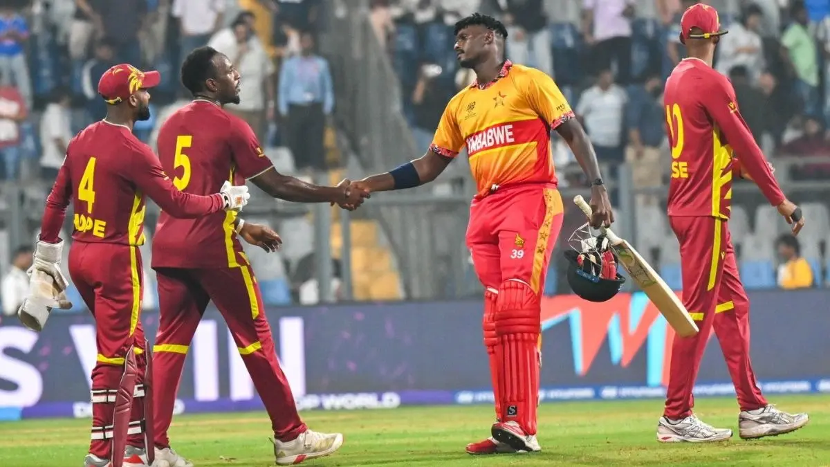 T20 World Cup 2026: वेस्टइंडीज ने जिम्बाब्वे को 107 रन से रौंदा, शिमरन हेटमायर चमके, टीम इंडिया की मुसीबत बढ़ी Zimbabwe vs West Indies Super 8 T20 World Cup 2026