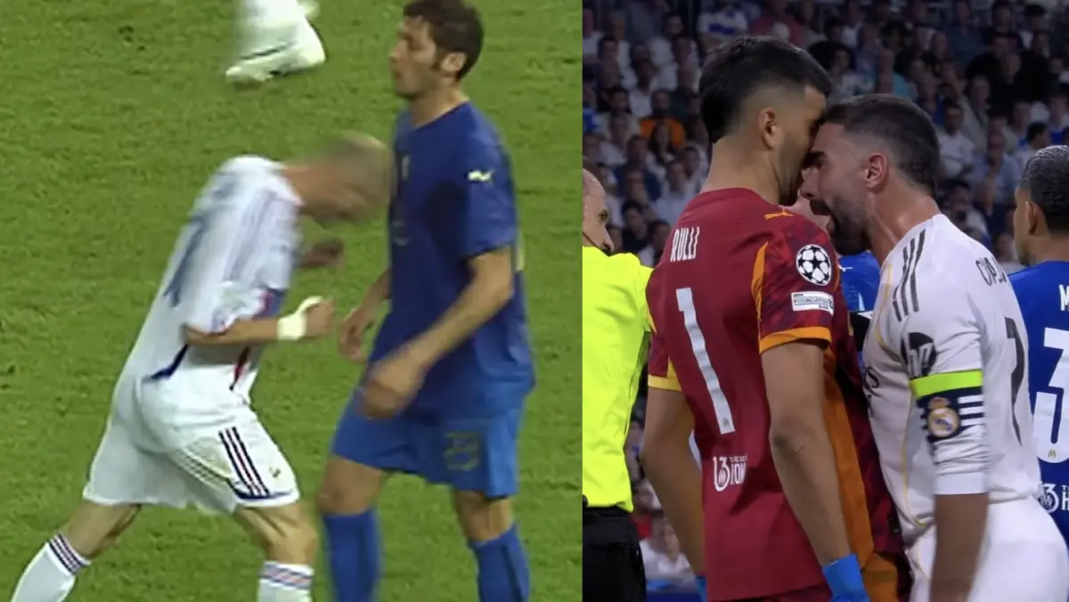 Real Madrid Outplay Marseille Despite Los Blancos Skipper Dani Carvajal's 'Moment Of Madness' Reigniting Memories Of Zidane-Materazzi Headbutt Zinedine Zidane, Marco Materazzi, Carvajal and Rulli