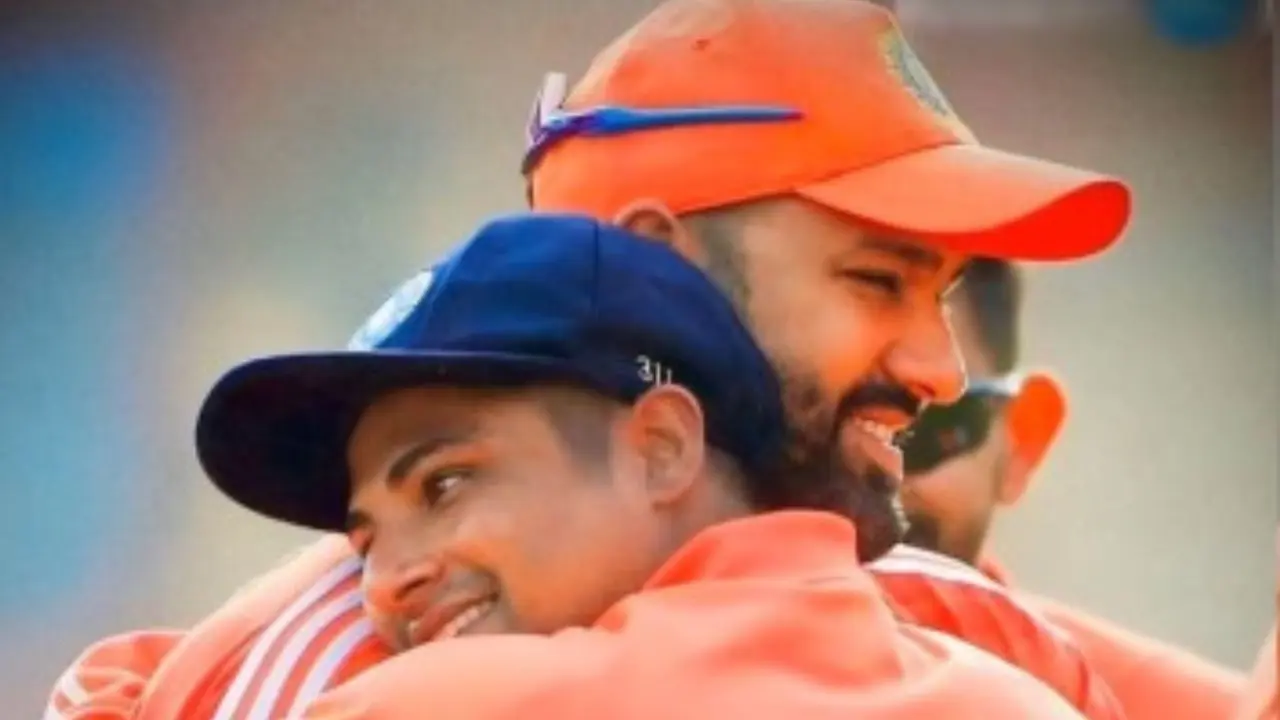 sarfaraz khan and rohit sharma