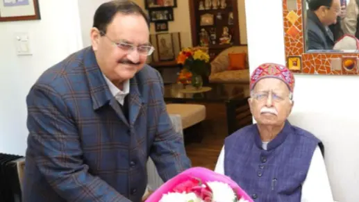 JP Nadda and Lal Krishna Advani