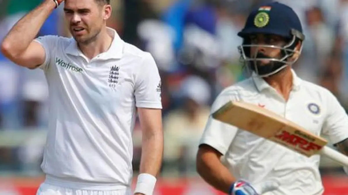 Virat Kohli and James Anderson