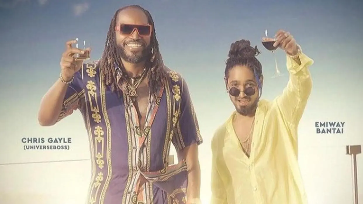 क्रिस गेल का नया गाना 'Jamaica To India' हुआ रिलीज, Emiway Bantai संग रैप करते आए नजर Chris Gayle/twitter