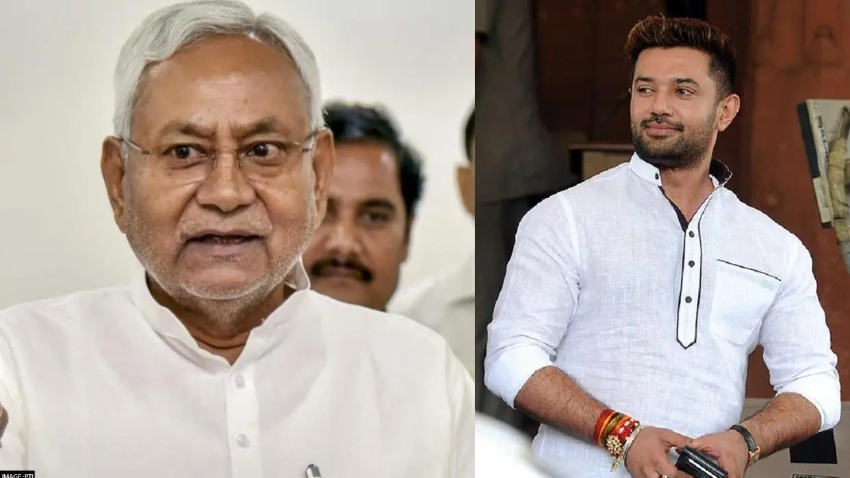 Nitish Kumar Chirag Paswan (PC: PTI)