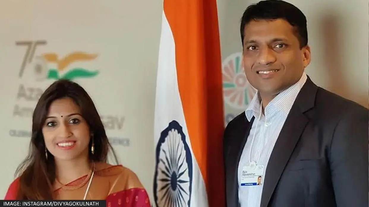 Divya Gokulnath and Byju Raveendran (PC: Instagram)