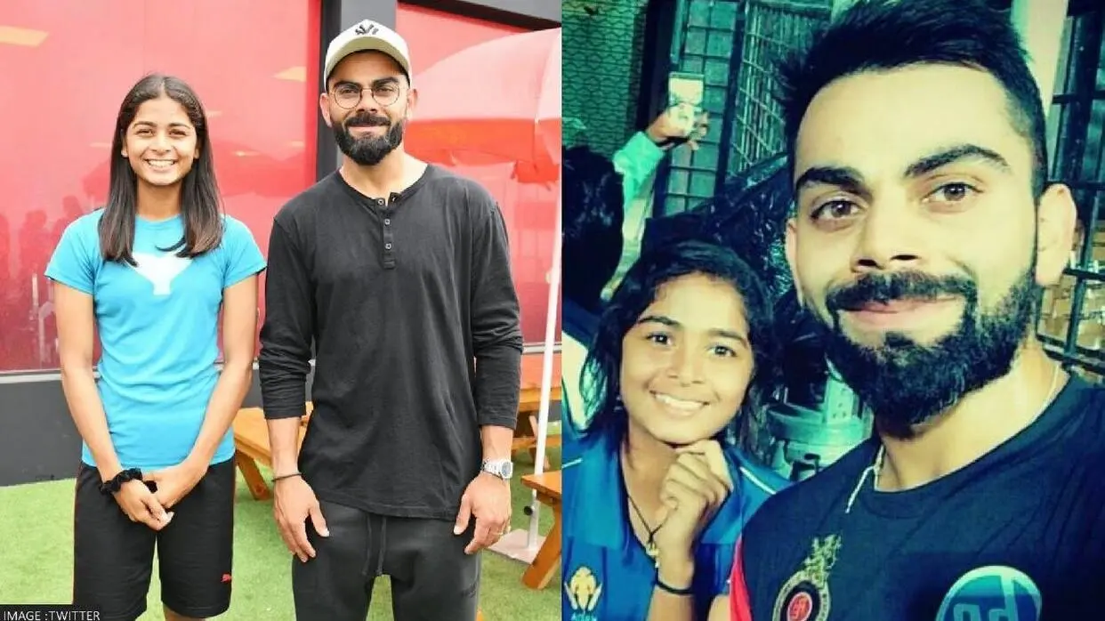 TWITTER
श्रेयंका पाटिल पहले भी मिल चुकी थी विराट कोहली से। कोहली को बताया भगवान समान