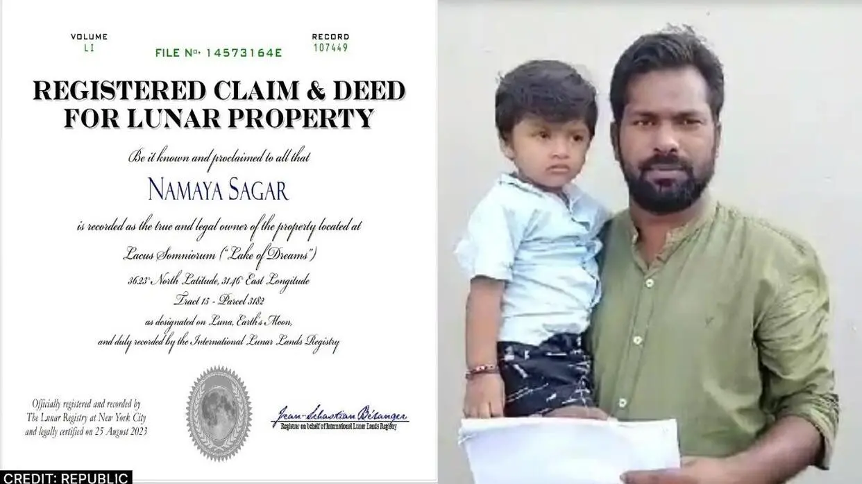 Om Sagar of Bareilly bought land on moon