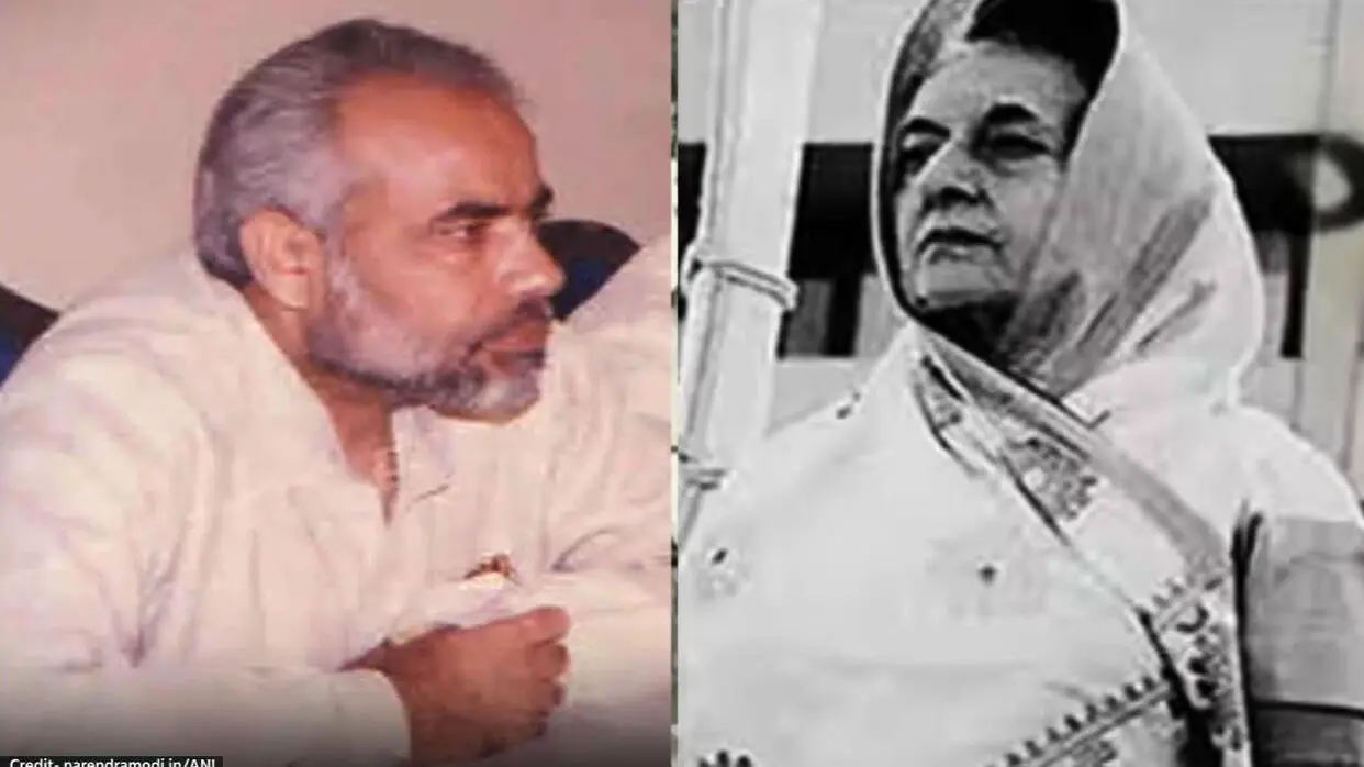 Narendra Modi and Indira Gandhi