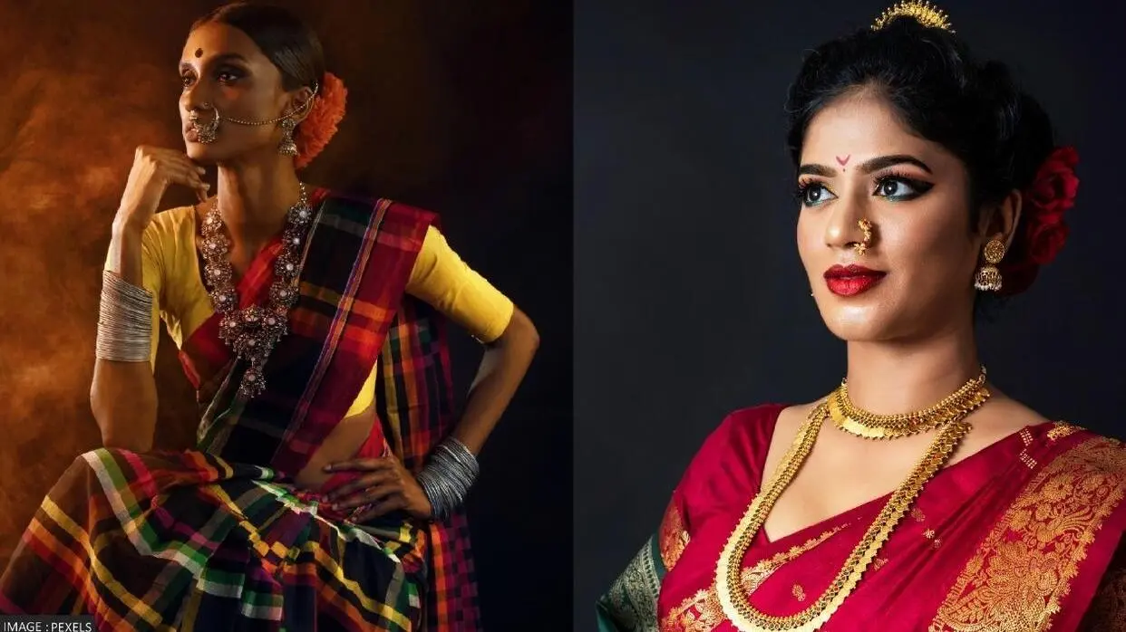 साड़ी के साथ पहनें इस तरह की ज्वेलरी (फोटो : Pexels)