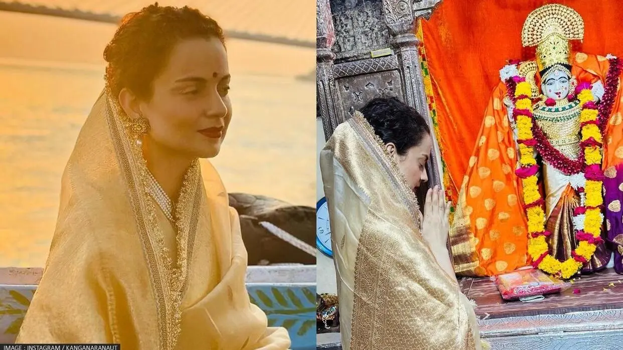 कंगना रनौत पहुंची द्वारकाधीश मंदिर/ PC: Instagram: Kangana Ranaut