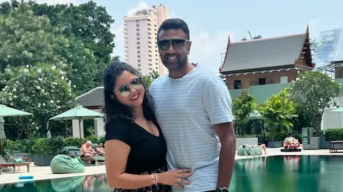 R Ashwin with his wife Prithi Ashwin