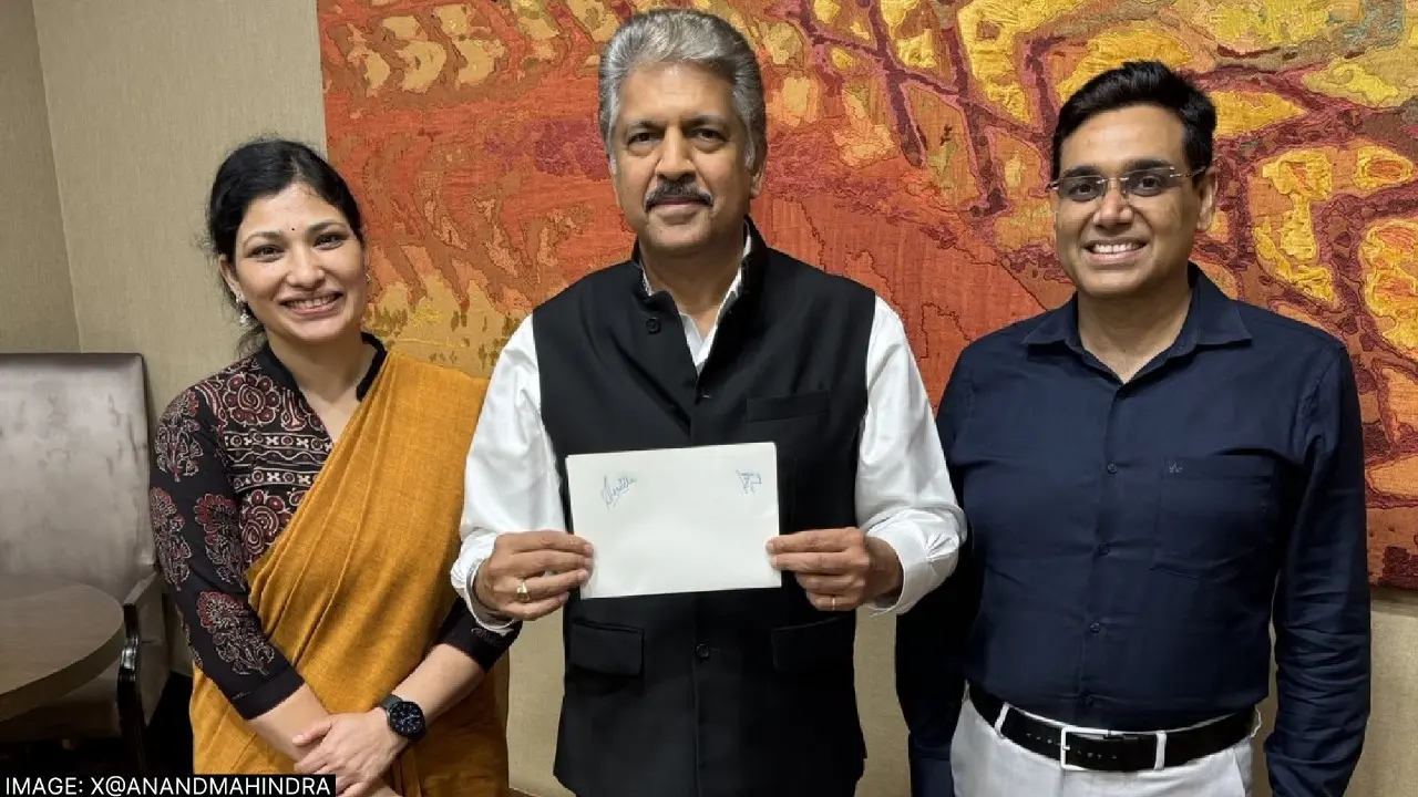 Anand Mahindra With Manoj Kumar Sharma IPS