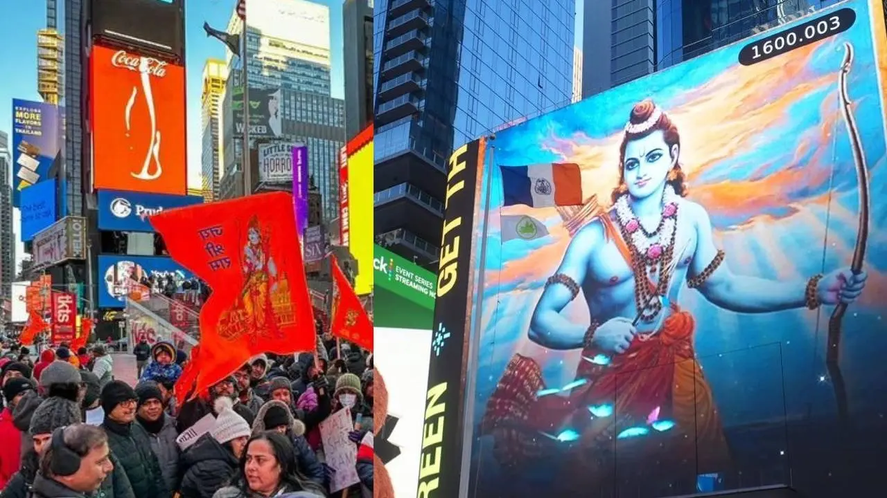 Times Square Pran Prathistha Celebration