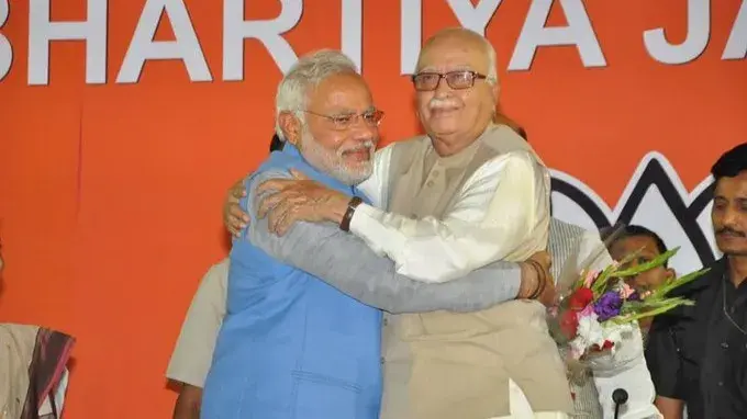 Lk advani with pm modi