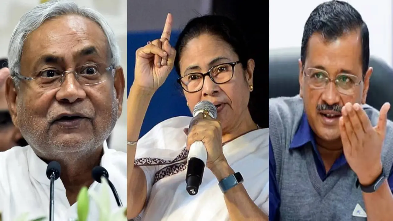 Nitish Kumar, Mamata Banerjee and Arvind Kejriwal