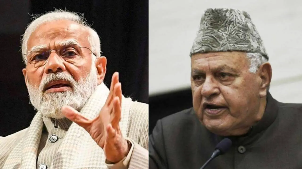 PM narendra modi and farooq abdullah