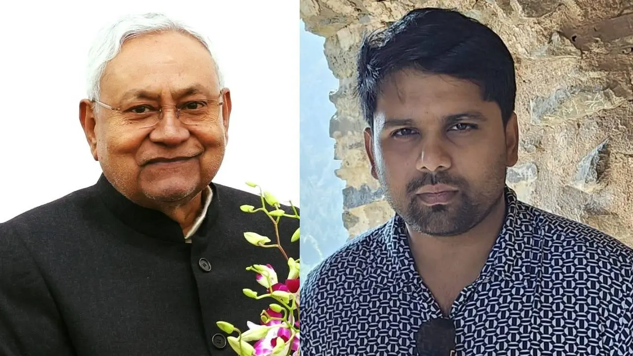 Bihar CM Nitish Kumar and RJD MLA Chetan Anand