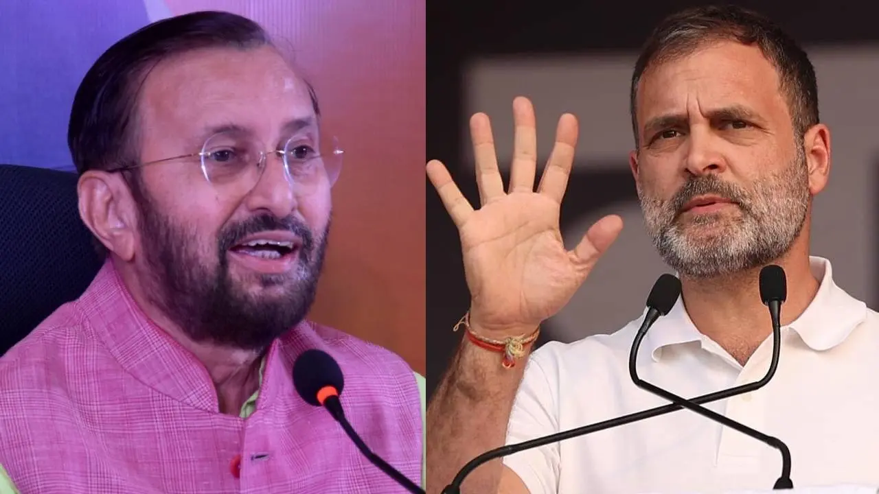 Prakash Javadekar and Rahul Gandhi