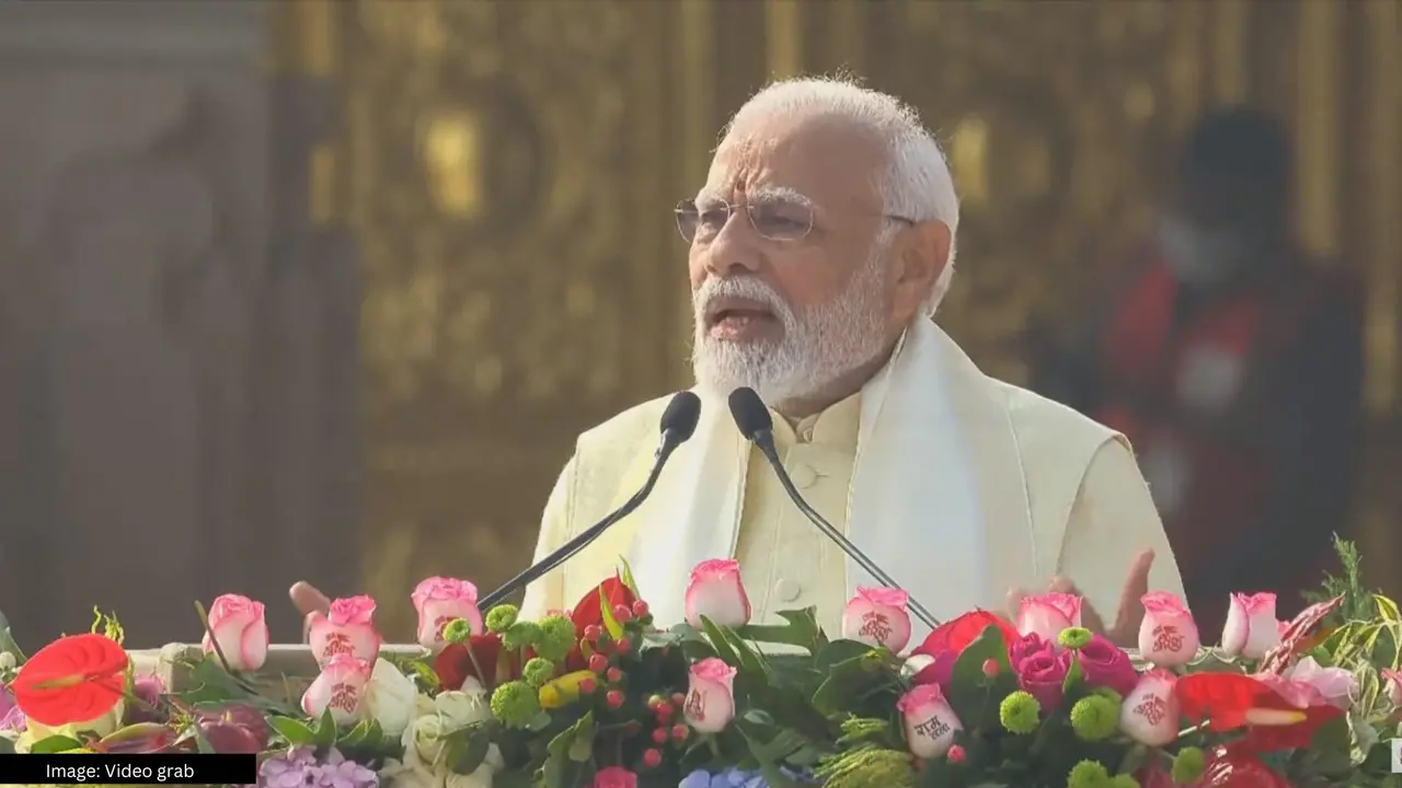 सबको राम-राम, आज हमारे राम आ गए... रामलला की प्राण प्रतिष्ठा के बाद राममय हुए PM Modi PM Modi Ram Mandir Pran Pratishtha