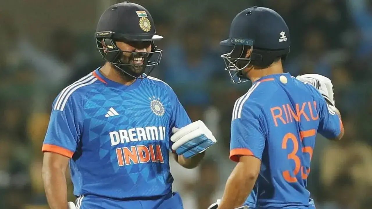 Rohit Sharma Rinku Singh partnership