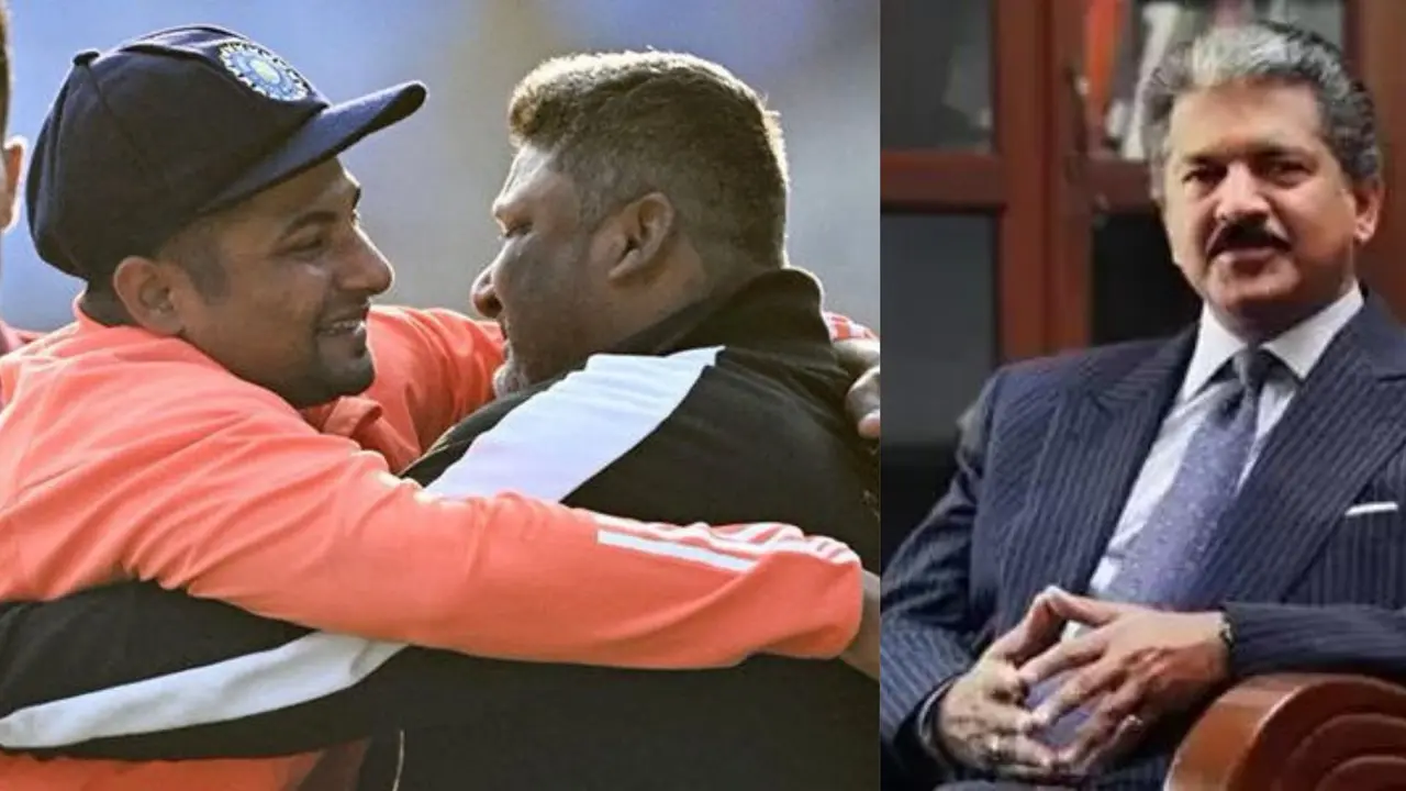 Anand Mahindra gift to Sarfaraz khan father Naushad khan