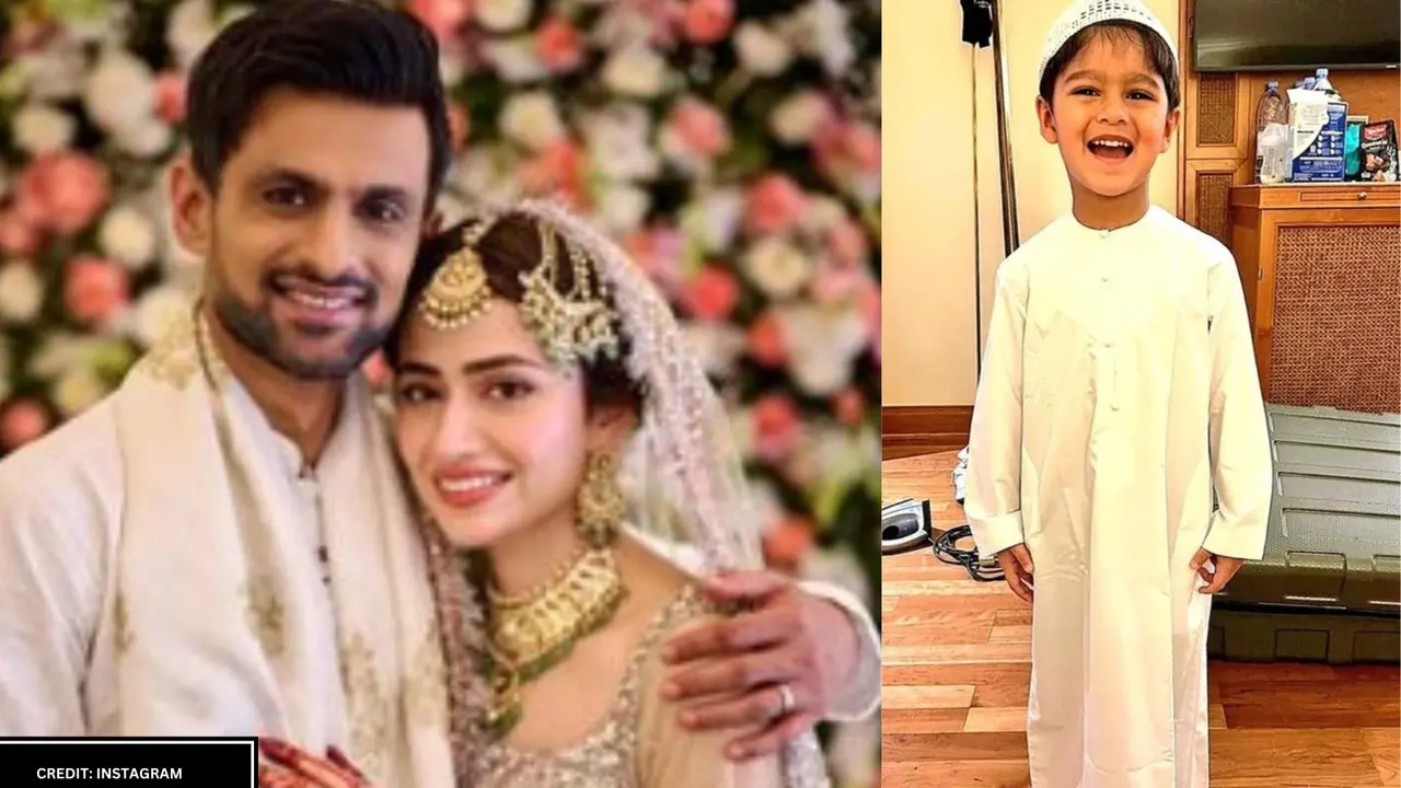 Shoaib malik 3rd Marriage son Izhaan Reaction