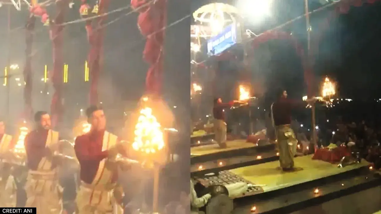 Varanasi: उफनती गंगा नदी के कारण दाह संस्कार और गंगा आरती स्थल बदले गए Varanasi Ghat Ganga Aarti