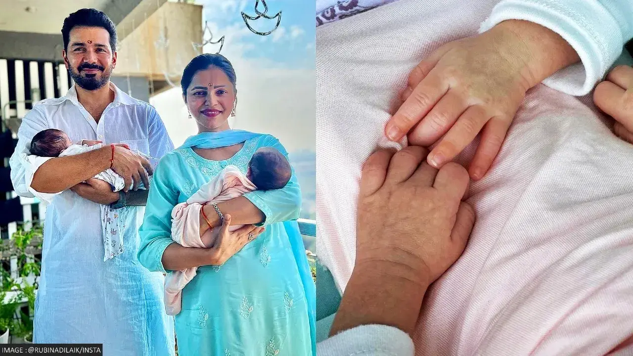 Rubina Dilaik Twin Baby Girls