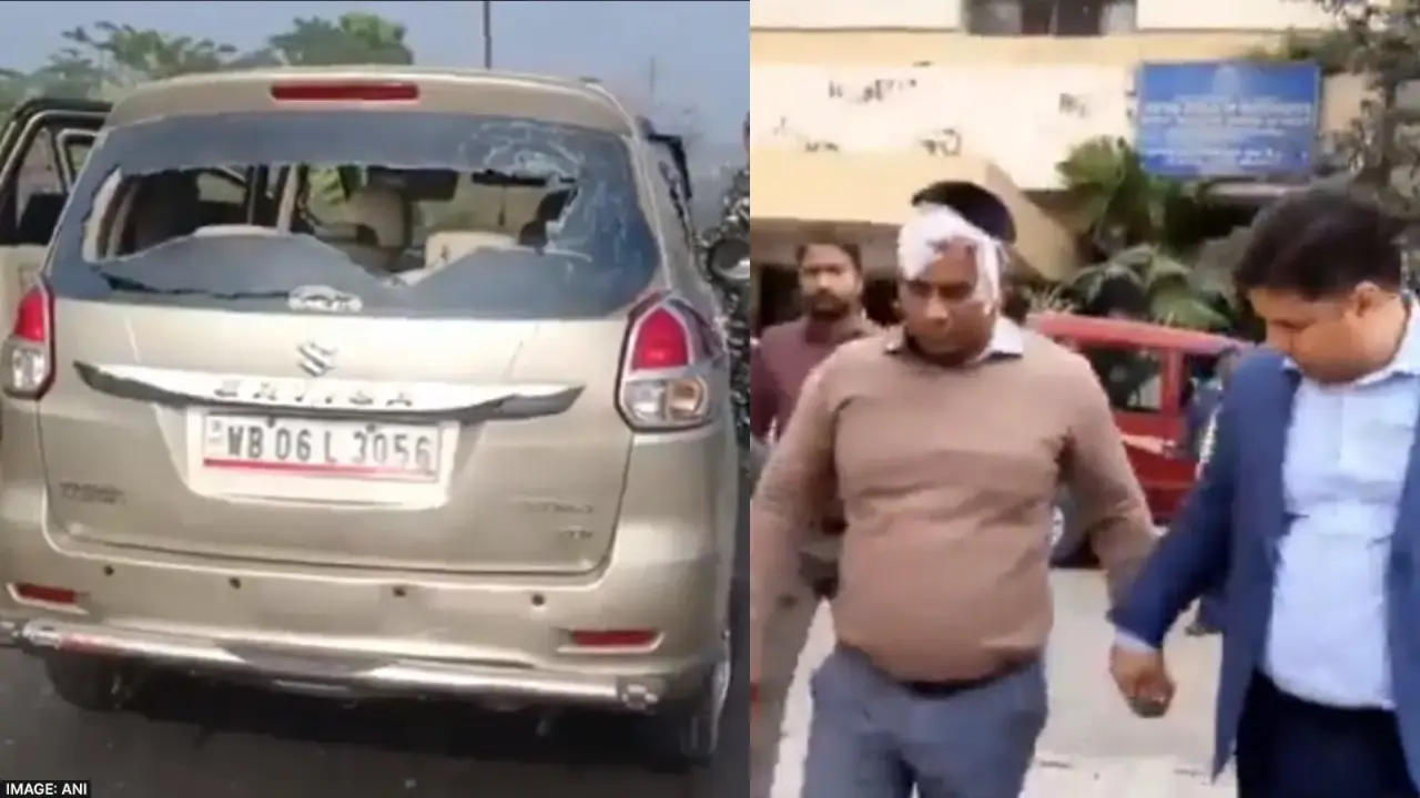 Trinamool leader supporters attack ED officials