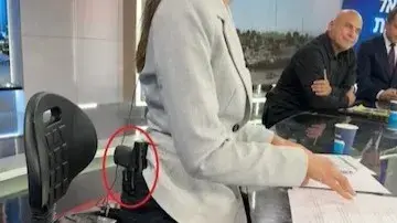 israeli News Anchor Lital Shemesh live show hand gun