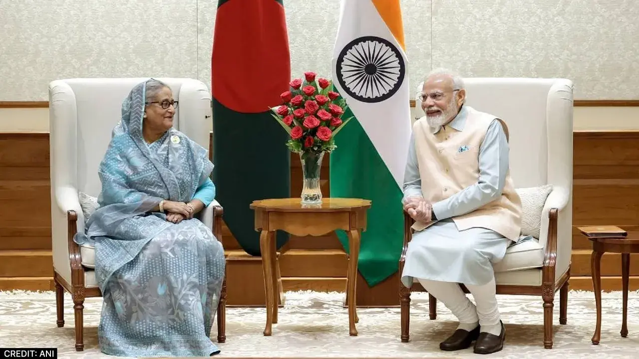 PM Modi with Sheikh Hasina