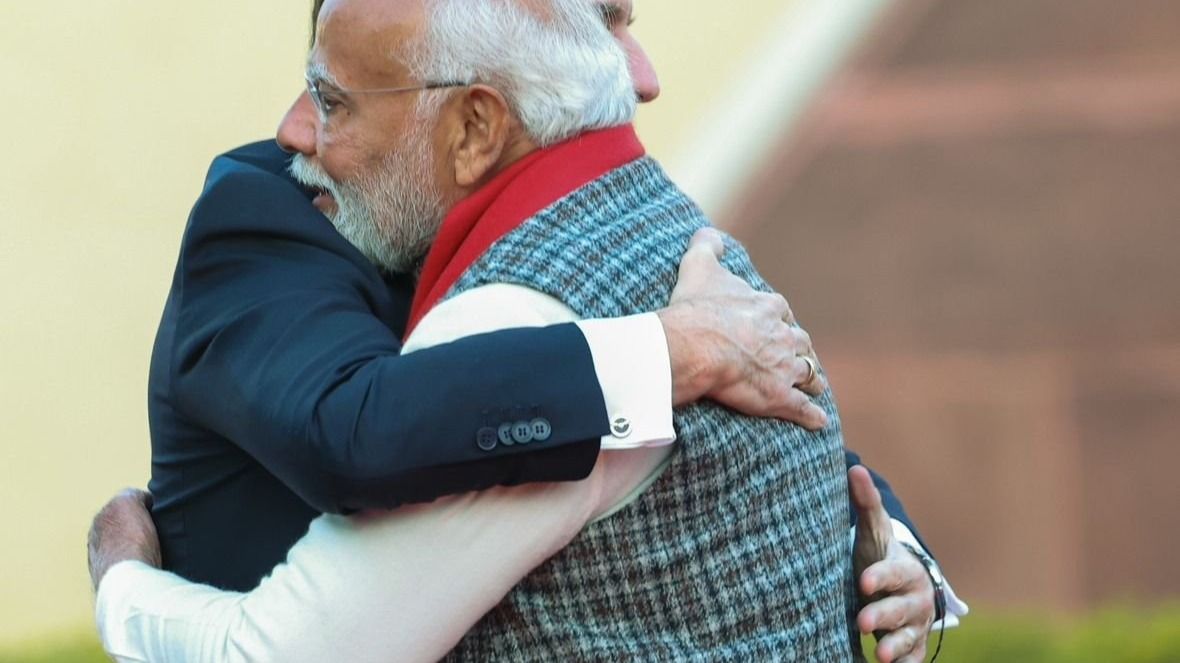 PM Modi with France President Emmanuel Macron