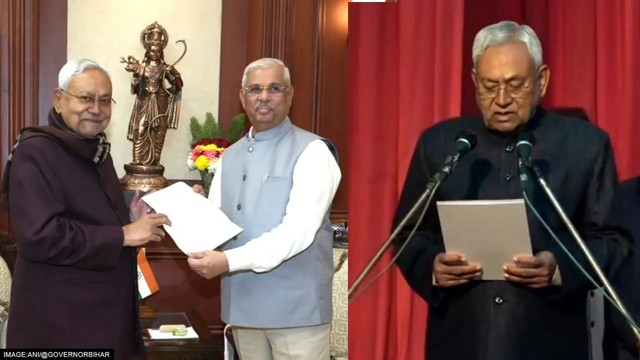 Nitish kumar oath taking